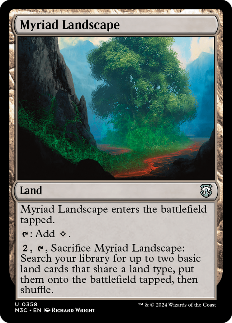 Myriad Landscape (Ripple Foil) [Modern Horizons 3 Commander] | Chromatic Games