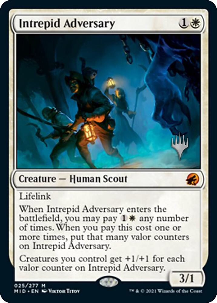 Intrepid Adversary 25 (Promo Pack: Innistrad: Midnight Hunt)  - Foil | Chromatic Games
