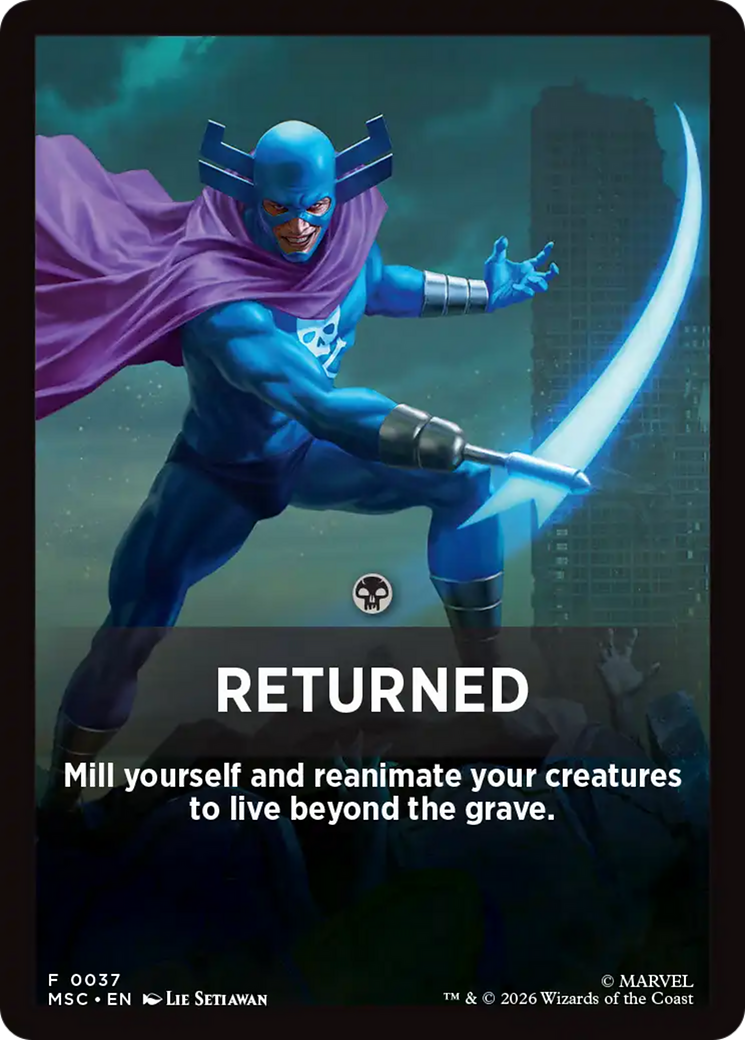 Returned Theme Card [Marvel Super Heroes Commander] | Chromatic Games