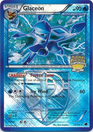 Glaceon (23/116) (City Championship Promo) [Black & White: Plasma Freeze] | Chromatic Games