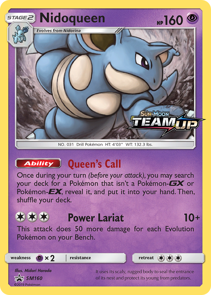 Nidoqueen (SM160) [Sun & Moon: Black Star Promos] | Chromatic Games