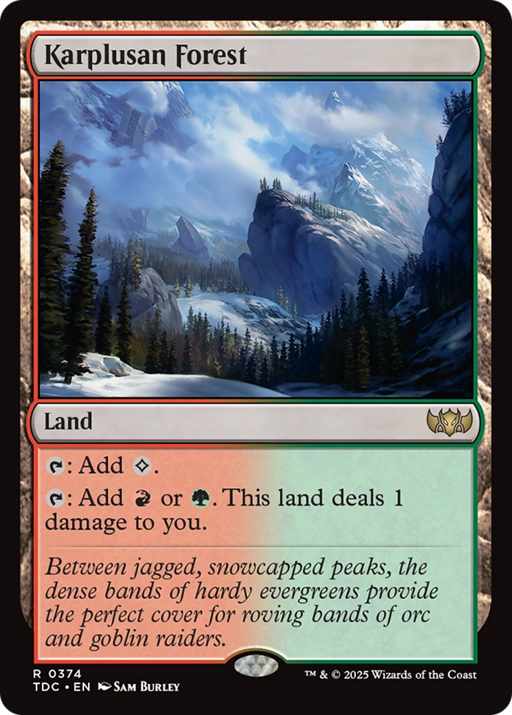 Karplusan Forest [Tarkir: Dragonstorm Commander] | Chromatic Games
