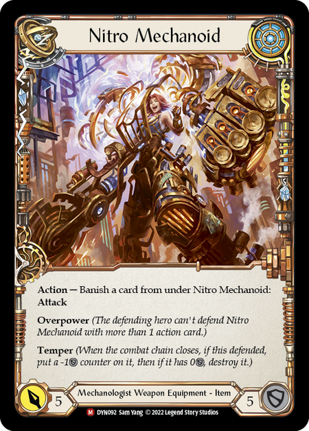 Construct Nitro Mechanoid // Nitro Mechanoid [DYN092] (Dynasty)  Rainbow Foil | Chromatic Games