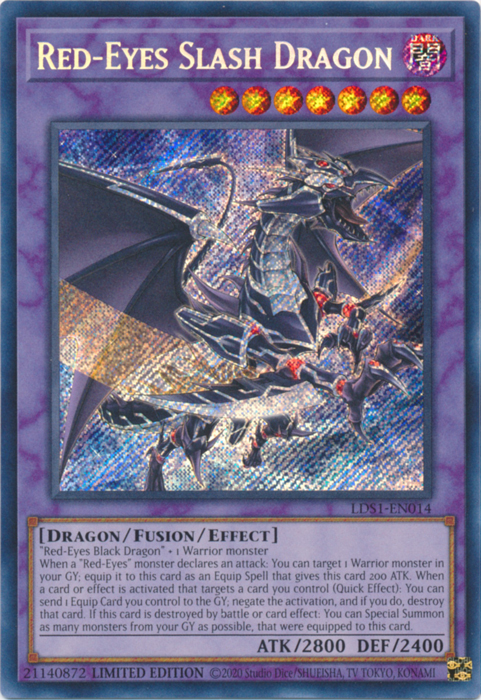 Red-Eyes Slash Dragon [LDS1-EN014] Secret Rare | Chromatic Games