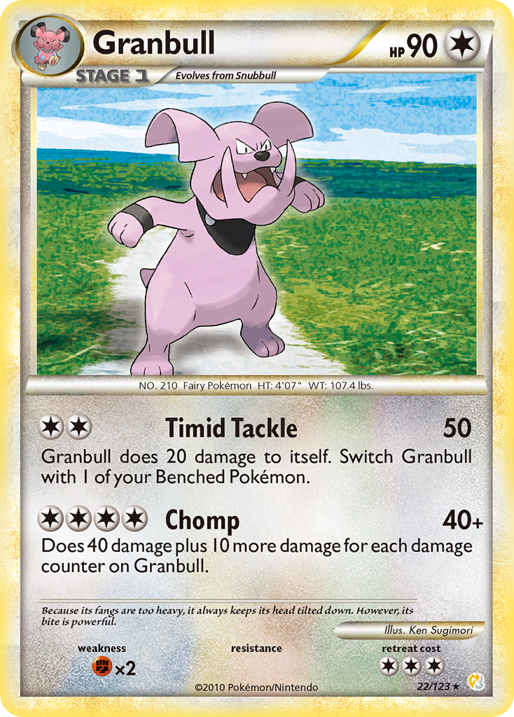 Granbull (22/123) [HeartGold & SoulSilver: Base Set] | Chromatic Games