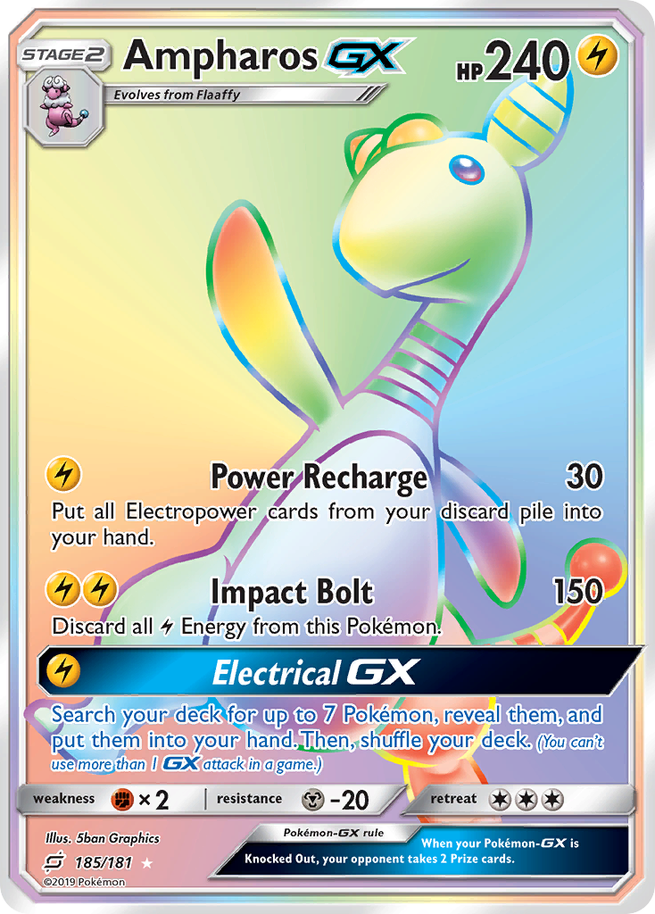 Ampharos GX (185/181) [Sun & Moon: Team Up] | Chromatic Games