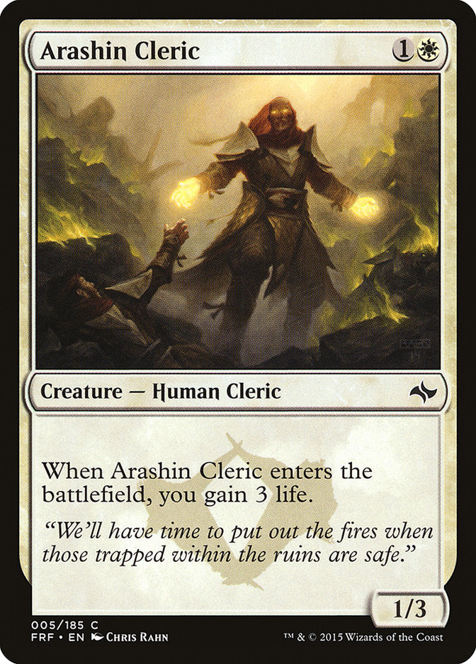 Arashin Cleric 5/185 (Fate Reforged)  | Chromatic Games