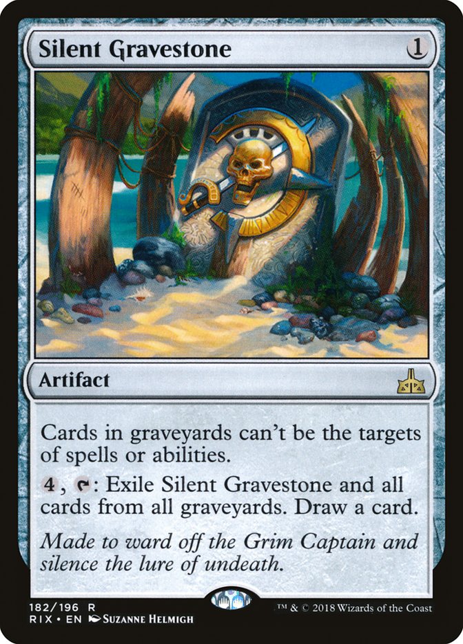 Silent Gravestone 182/196 (Rivals of Ixalan)  | Chromatic Games