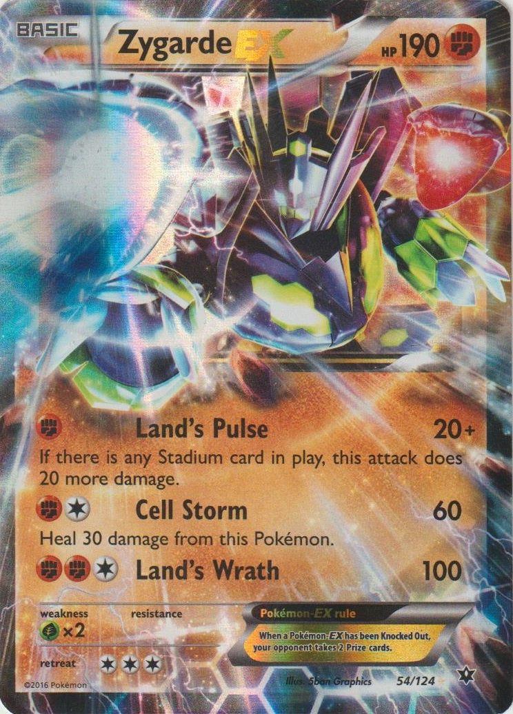 Zygarde EX (054/124) (Jumbo Card) [XY: Fates Collide] | Chromatic Games