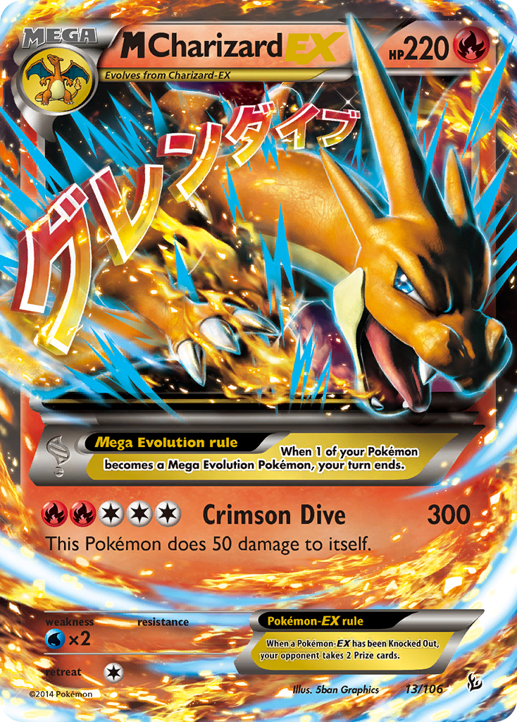 M Charizard EX (13/106) [XY: Flashfire] | Chromatic Games