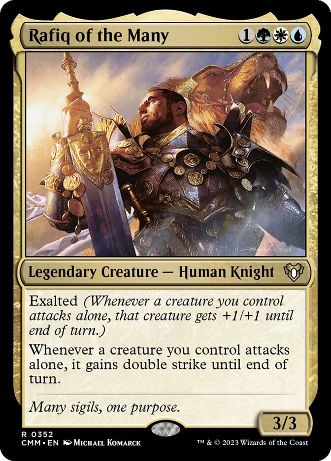 Rafiq of the Many 352 (Commander Masters)  | Chromatic Games