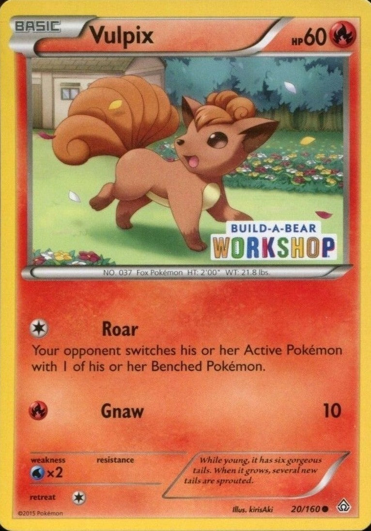 Vulpix (20/160) (Build A Bear Workshop Exclusive) [XY: Primal Clash] | Chromatic Games