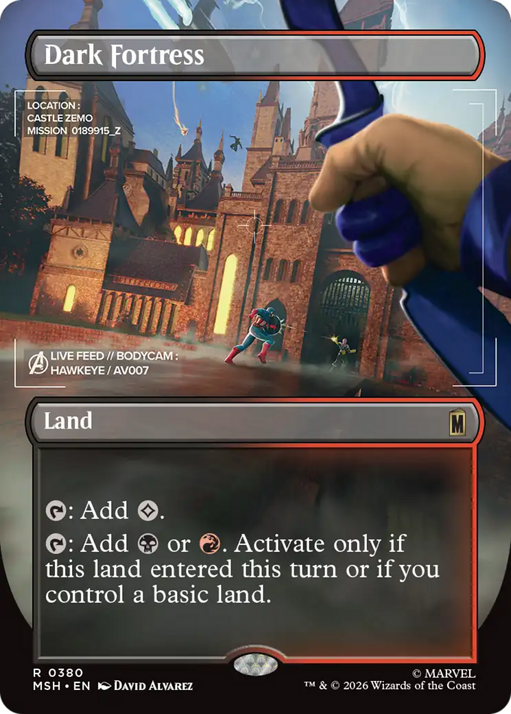 Dark Fortress (Borderless) [Marvel Super Heroes] | Chromatic Games