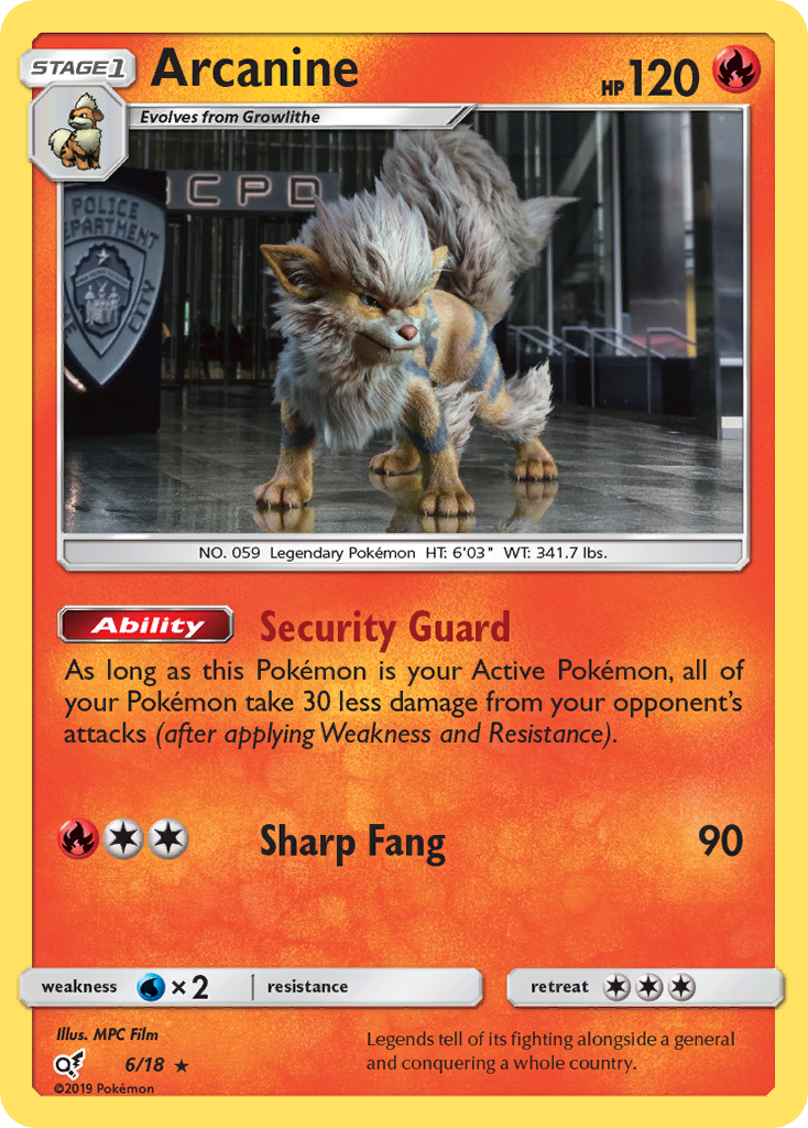 Arcanine (6/18) [Sun & Moon: Detective Pikachu] | Chromatic Games