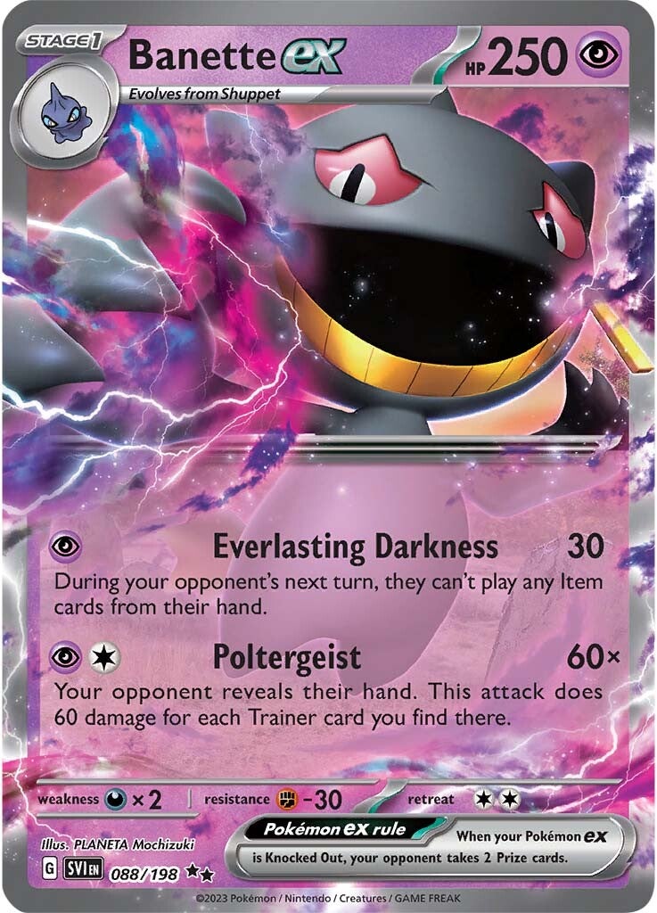 Banette ex (088/198) [Scarlet & Violet: Base Set] | Chromatic Games