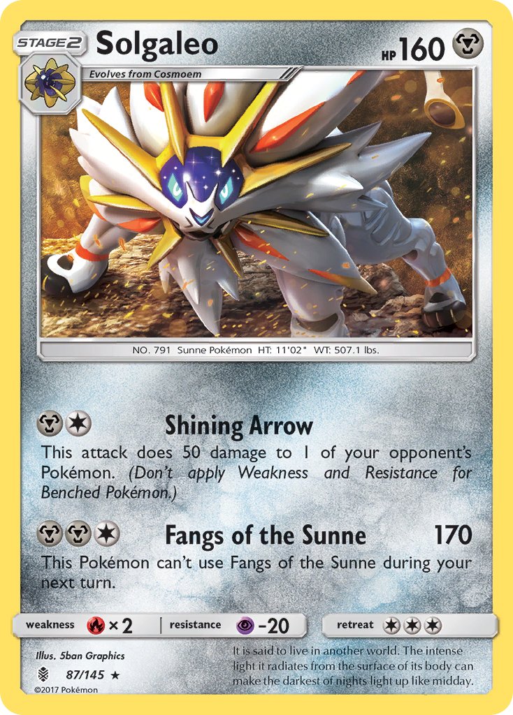 Solgaleo (87/145) (Theme Deck Exclusive) [Sun & Moon: Guardians Rising] | Chromatic Games