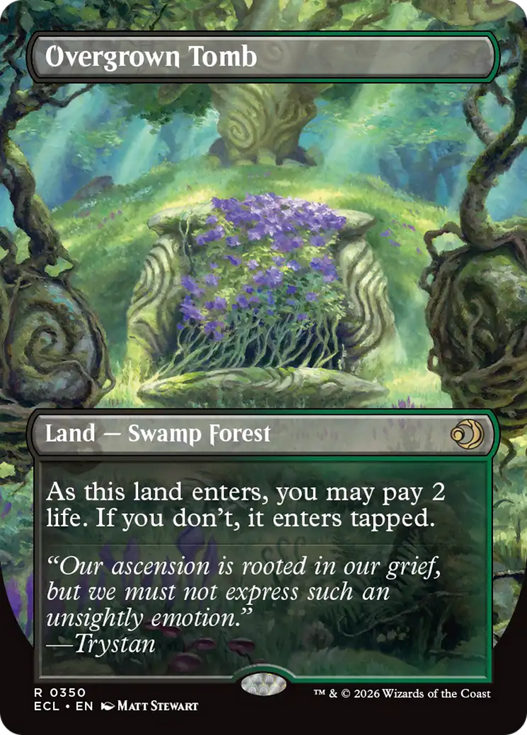 Overgrown Tomb (Borderless) [Lorwyn Eclipsed] | Chromatic Games