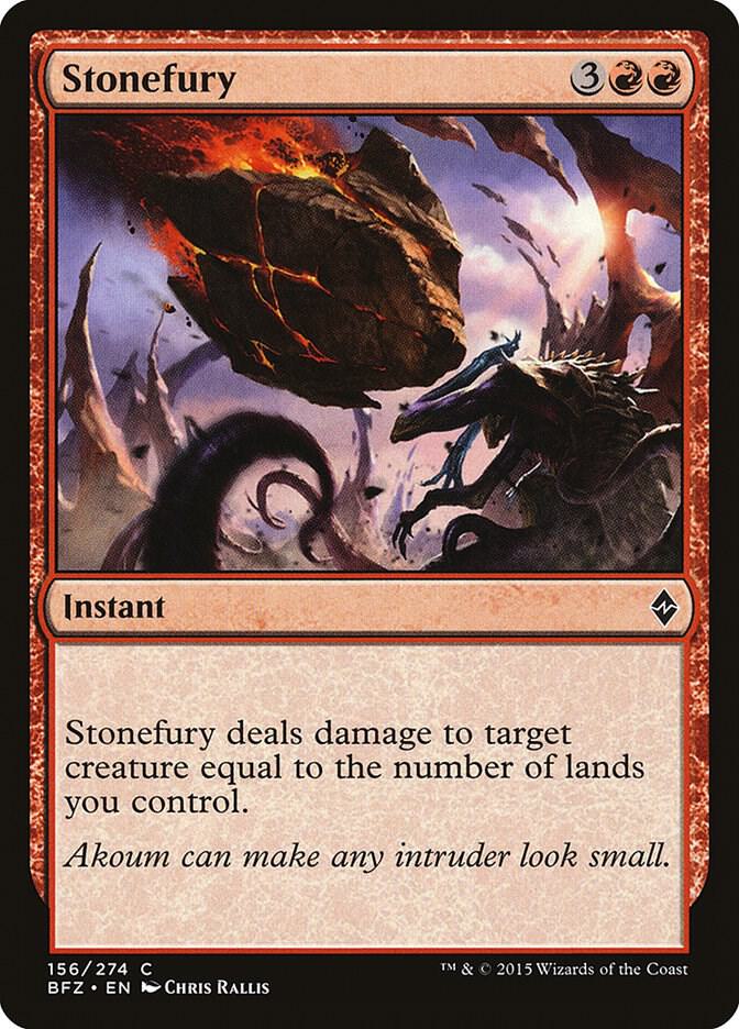 Stonefury 156/274 (Battle for Zendikar)  | Chromatic Games