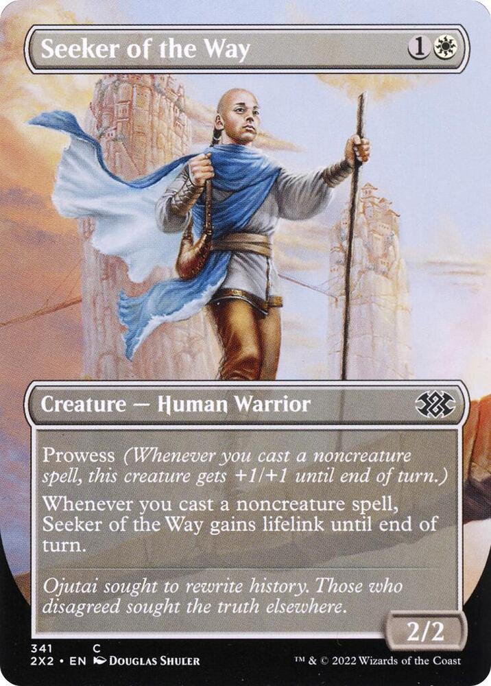 Seeker of the Way Borderless 341/331 (Double Masters 2022)  | Chromatic Games