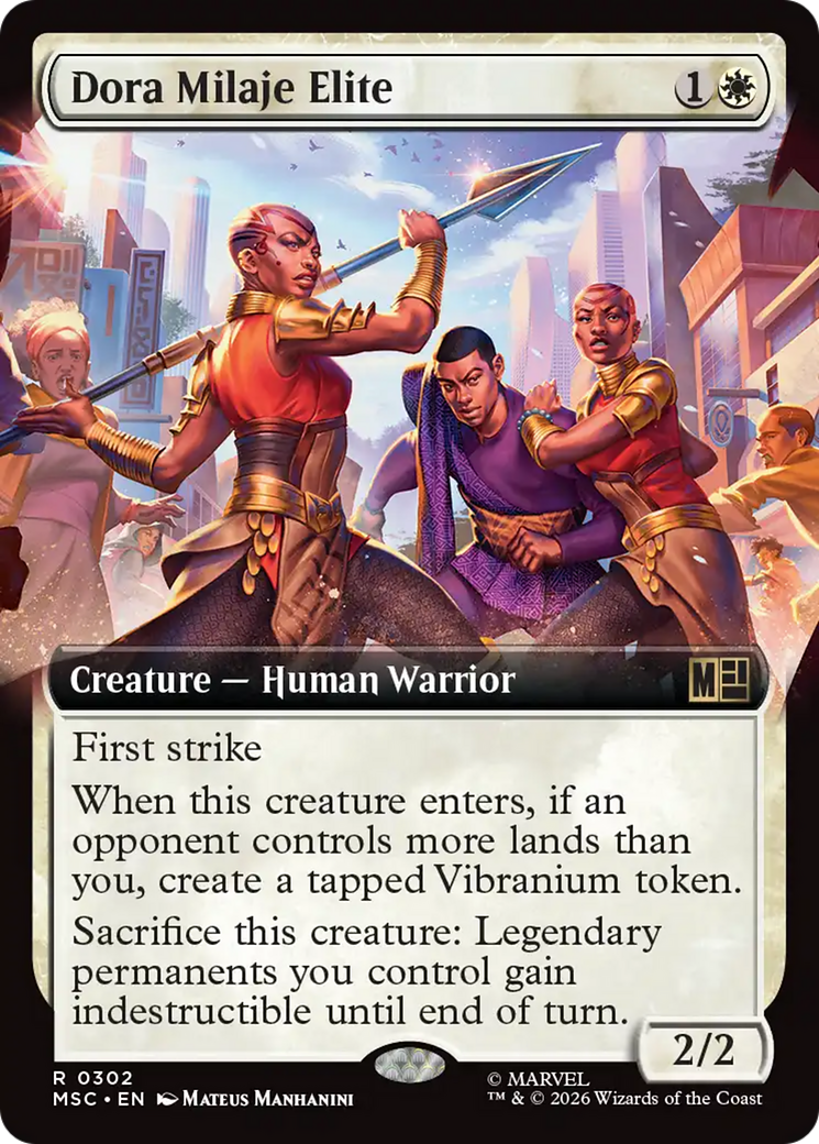 Dora Milaje Elite (Extended Art) [Marvel Super Heroes Commander] | Chromatic Games