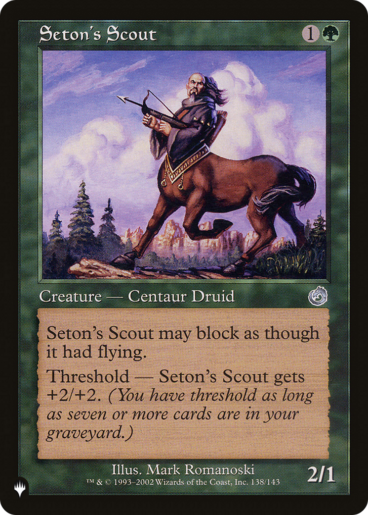 Seton's Scout [The List] | Chromatic Games