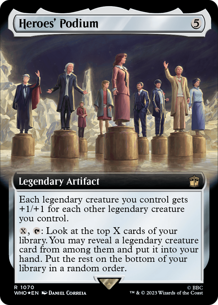 Heroes' Podium (Extended Art) (Surge Foil) [Doctor Who] | Chromatic Games