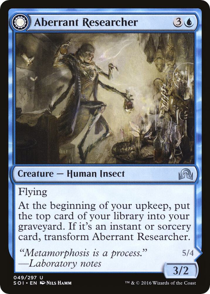 Aberrant Researcher 49/297 (Shadows over Innistrad)  | Chromatic Games