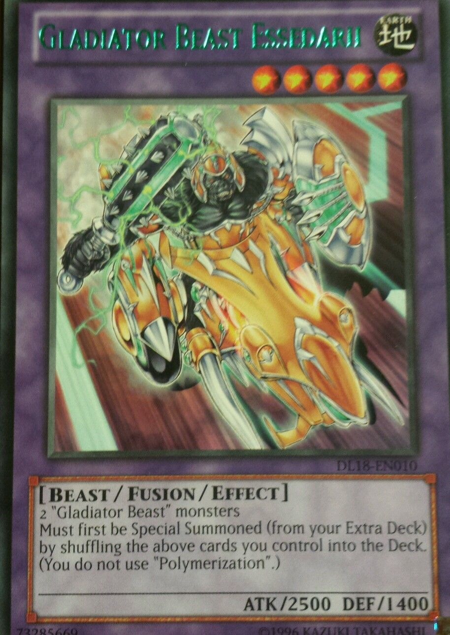 Gladiator Beast Essedarii (Green) [DL18-EN010] Rare | Chromatic Games