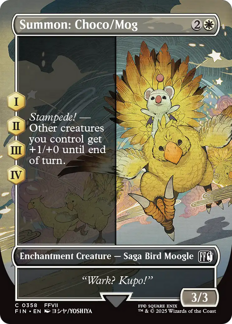 Summon: Choco/Mog (Borderless) [FINAL FANTASY] | Chromatic Games