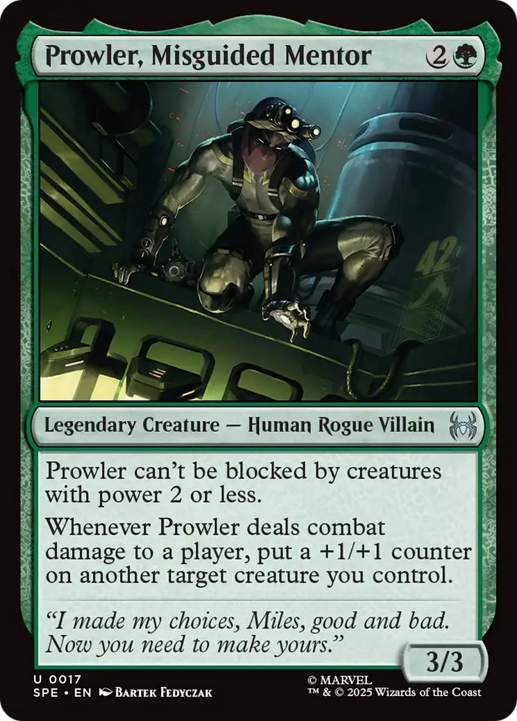 Prowler, Misguided Mentor [Marvel's Spider-Man: Eternal-Legal] | Chromatic Games