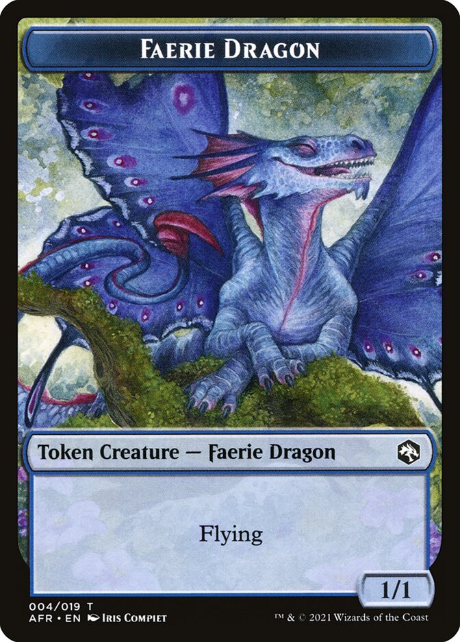 Faerie Dragon Token [Dungeons & Dragons: Adventures in the Forgotten Realms Tokens] | Chromatic Games