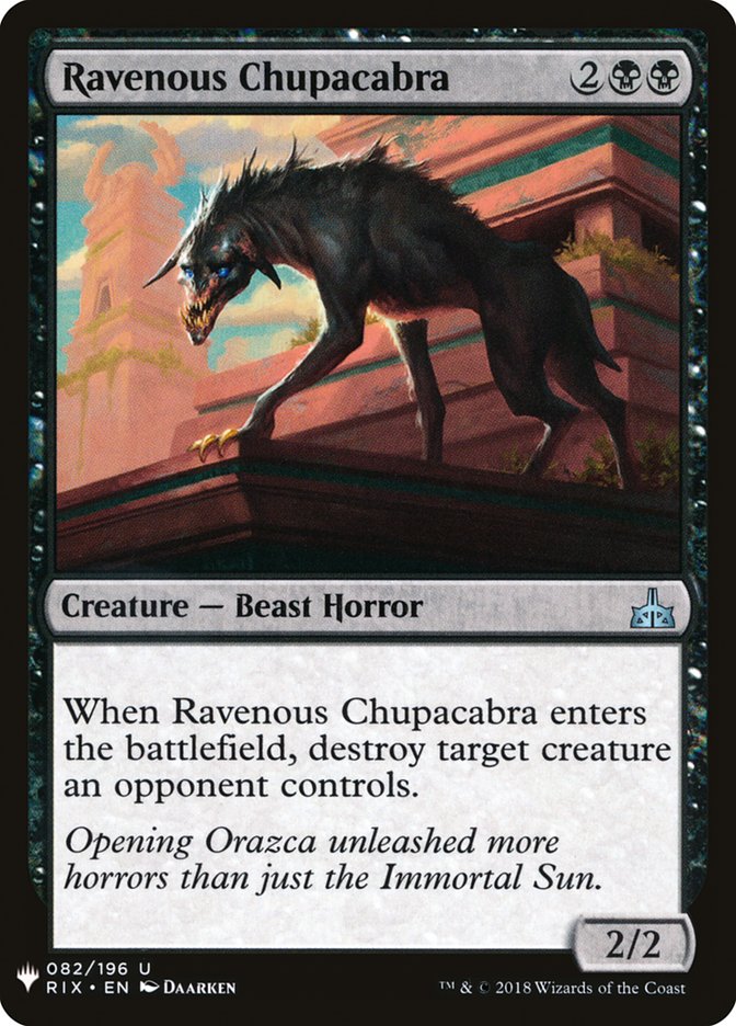 Ravenous Chupacabra [Mystery Booster] | Chromatic Games