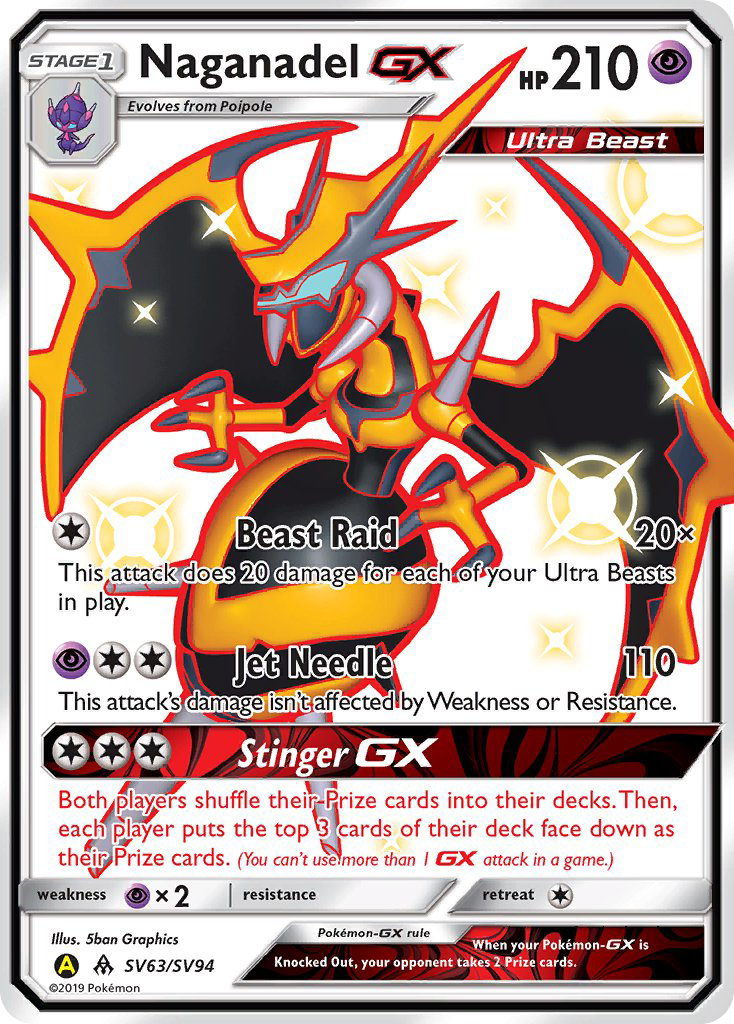 Naganadel GX (SV63/SV94) [Sun & Moon: Hidden Fates - Shiny Vault] | Chromatic Games