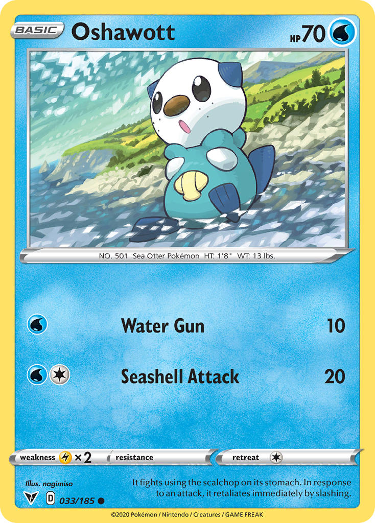 Oshawott (033/185) [Sword & Shield: Vivid Voltage] | Chromatic Games