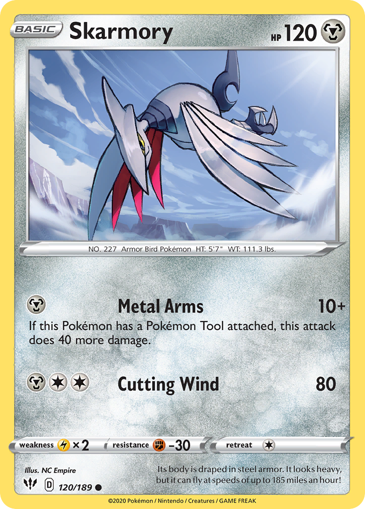 Skarmory (120/189) [Sword & Shield: Darkness Ablaze] | Chromatic Games