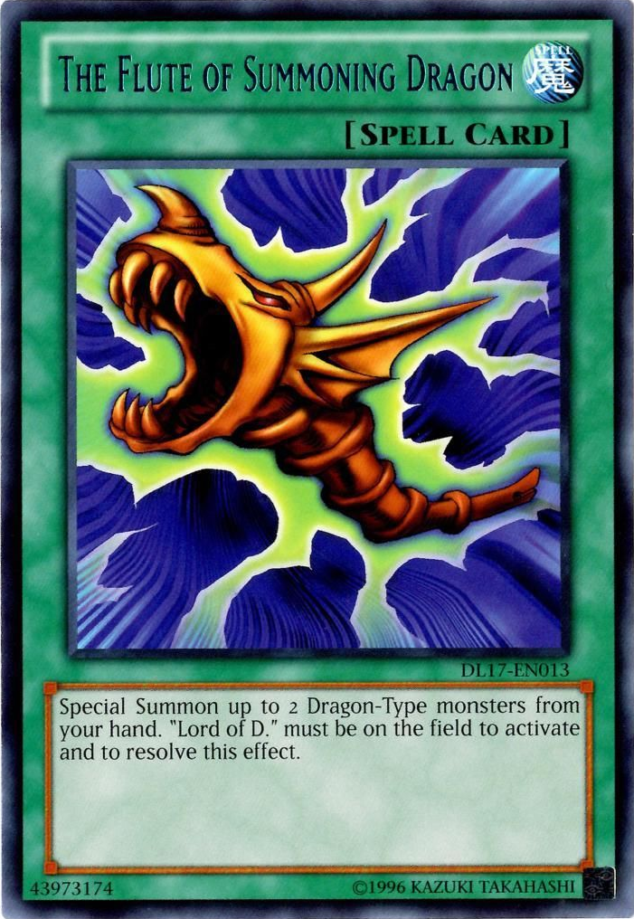 The Flute of Summoning Dragon (Blue) [DL17-EN013] Rare | Chromatic Games