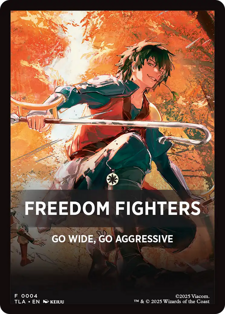Freedom Fighters Theme Card [Avatar: The Last Airbender Tokens] | Chromatic Games