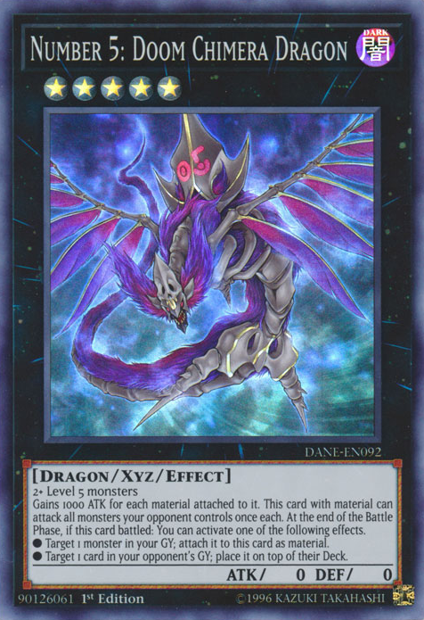 Number 5: Doom Chimera Dragon [DANE-EN092] Super Rare | Chromatic Games