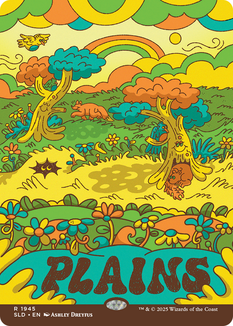 Plains (1945) (Rainbow Foil) [Secret Lair Drop Series] | Chromatic Games