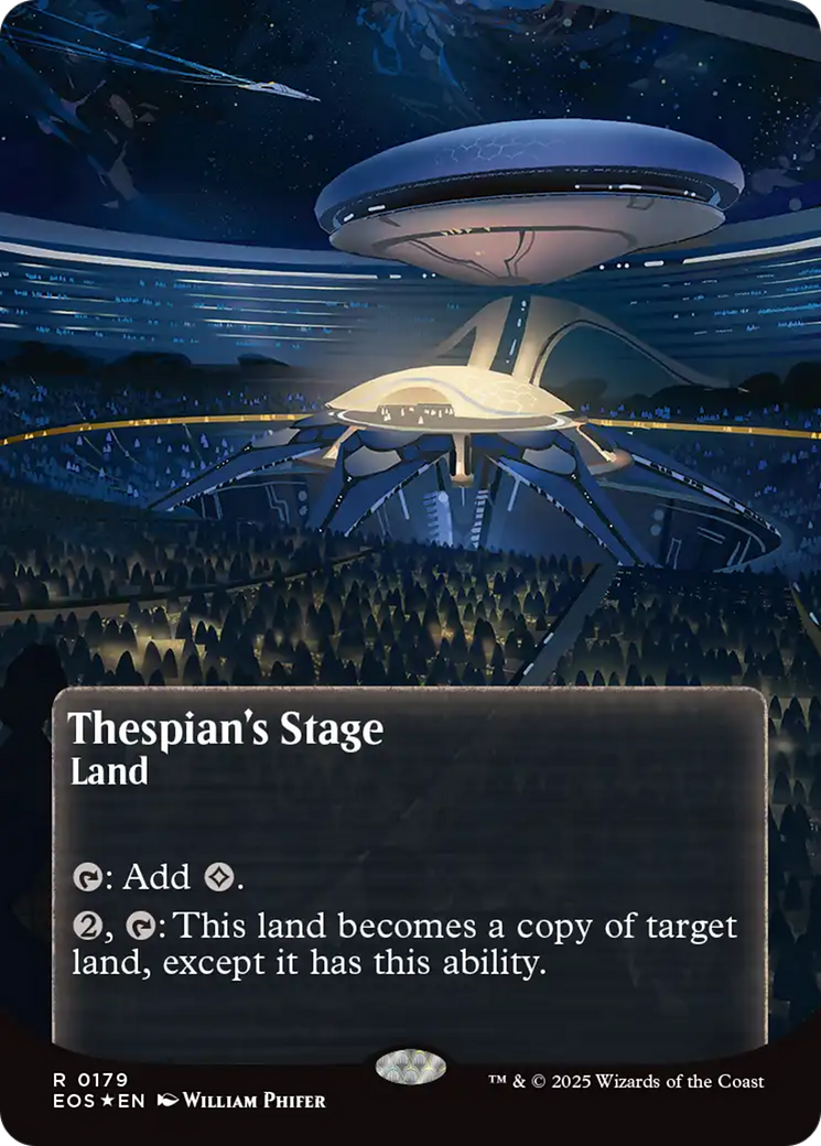 Thespian's Stage (0179) (Borderless) (Galaxy Foil) [Edge of Eternities: Stellar Sights] | Chromatic Games