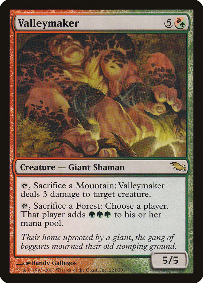 Valleymaker 221/301 (Shadowmoor)  | Chromatic Games