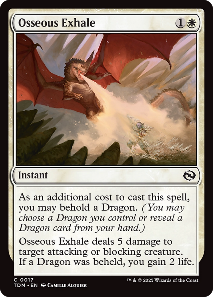 Osseous Exhale [Tarkir: Dragonstorm] | Chromatic Games