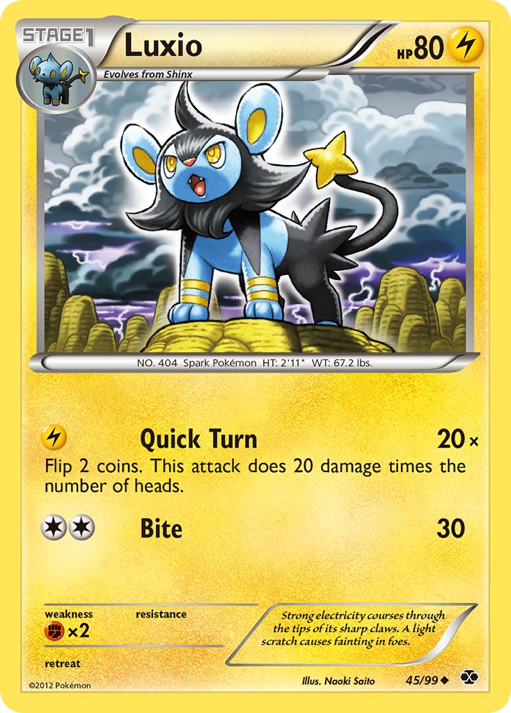 Luxio (45/99) [Black & White: Next Destinies] | Chromatic Games