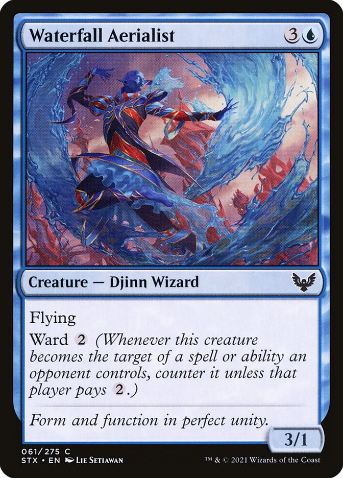 Waterfall Aerialist 61 (Strixhaven: School of Mages)  - Foil | Chromatic Games