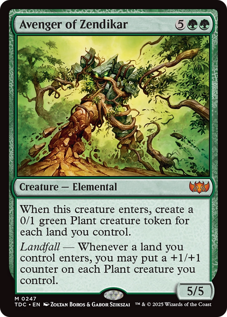 Avenger of Zendikar [Tarkir: Dragonstorm Commander] | Chromatic Games