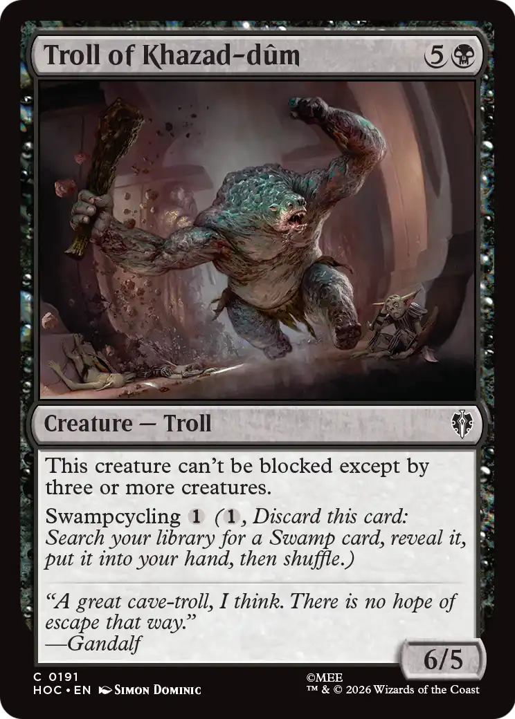 Troll of Khazad-dum [The Hobbit: Eternal-Legal] | Chromatic Games