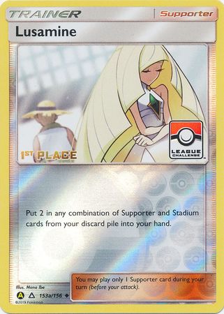 Lusamine (153a/156) (League Challenge Alt Art 1st Place) [Sun & Moon: Ultra Prism] | Chromatic Games