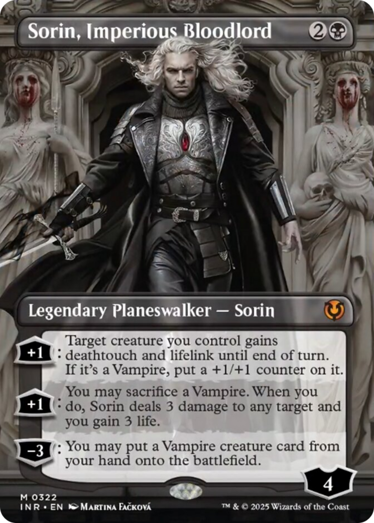 Sorin, Imperious Bloodlord (Borderless) [Innistrad Remastered] | Chromatic Games