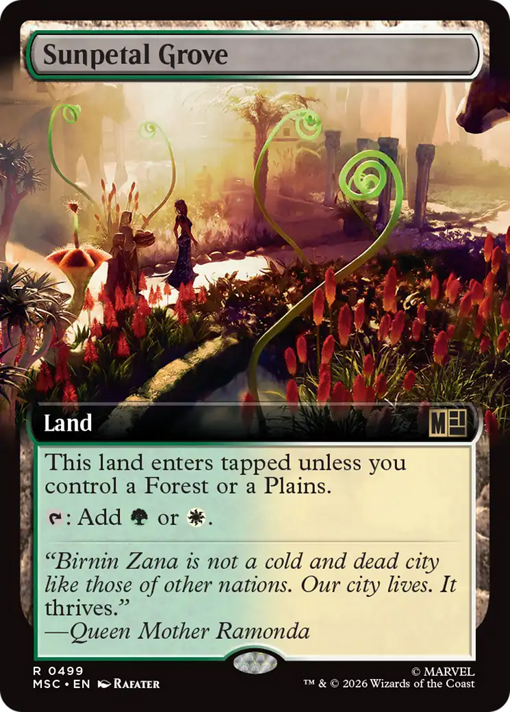 Sunpetal Grove (Extended Art) [Marvel Super Heroes Commander] | Chromatic Games