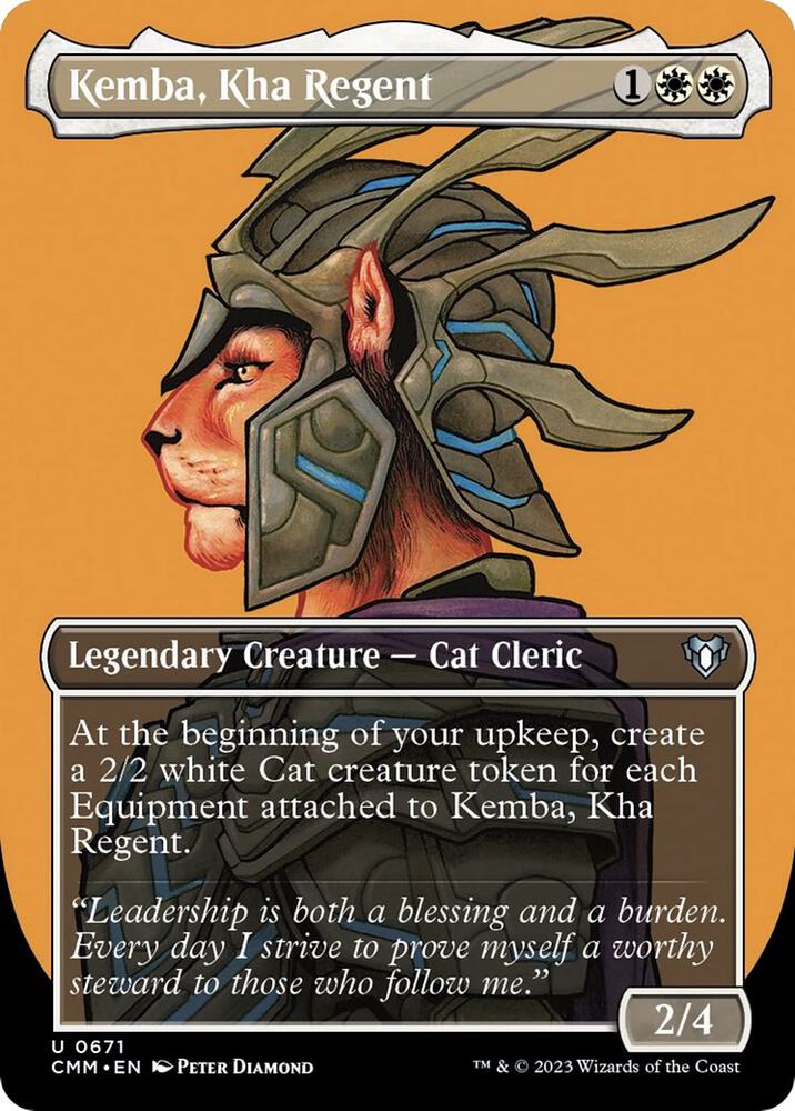 Kemba, Kha Regent 671 (Commander Masters)  - Borderless Foil | Chromatic Games